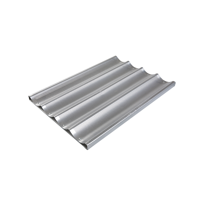 Aluminium perforata Baguette Pan enim French panis IV-panis