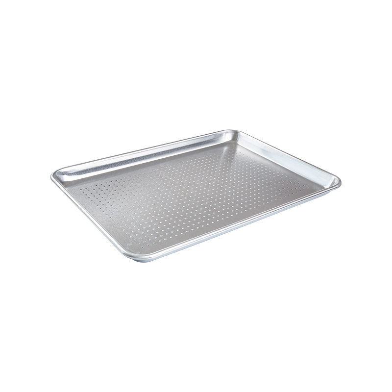 Naturalis et uncoated pura aluminium perforata dimidium sheet Pan / Pan Pan XVIII-inch l X13-inch W x1-inch h (medium magnitudine)
